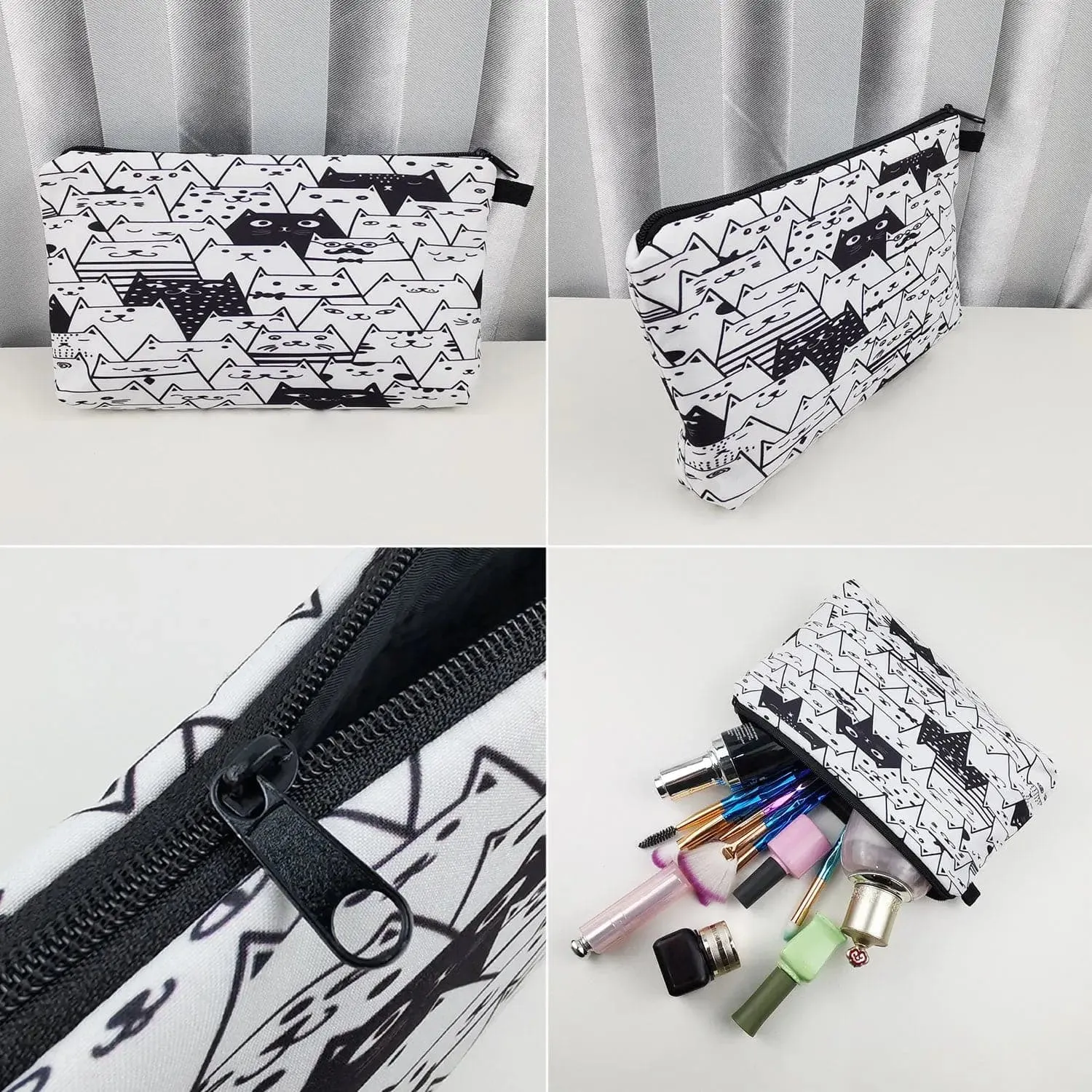 Teachers' Day Fashion Printed Cosmetic Bags Portable Makeup Organizers