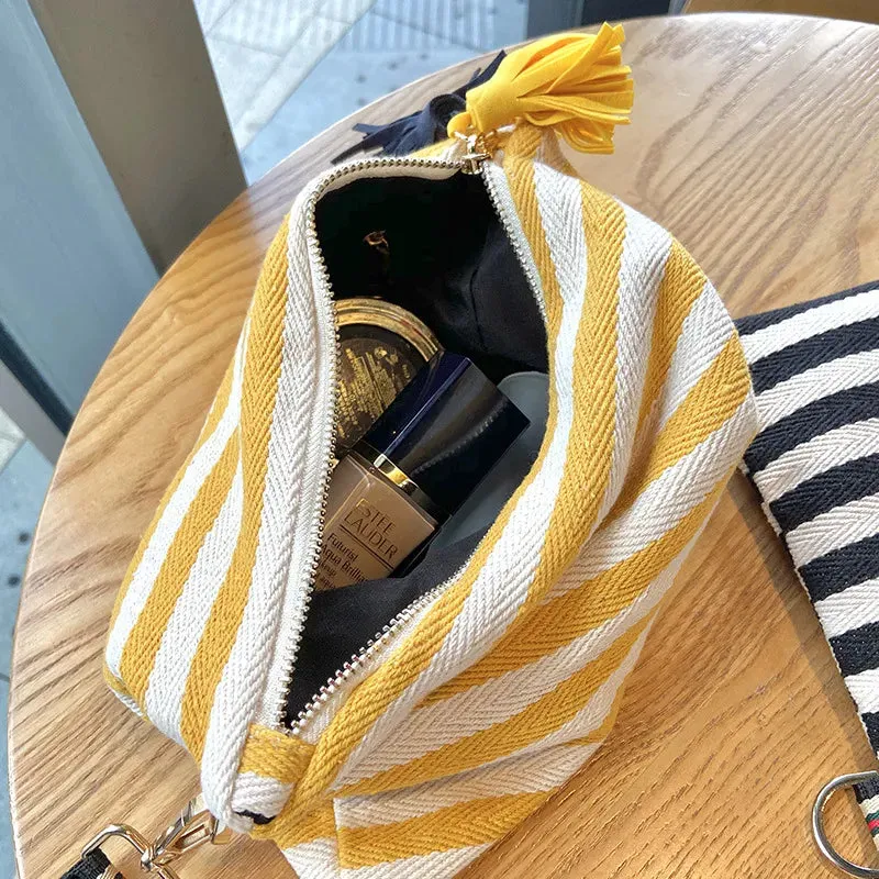 TEEK - Striped Tassel Pouch