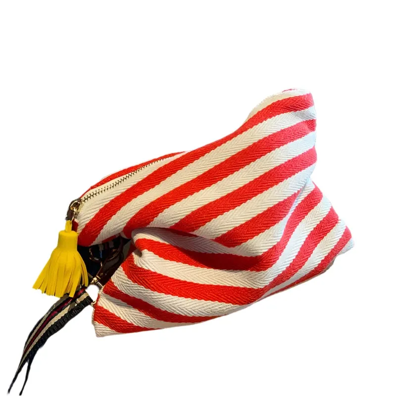 TEEK - Striped Tassel Pouch