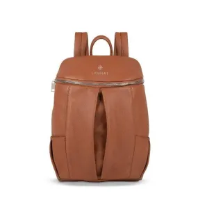 The SARA - Women's Tan Vegan Leather Backpack