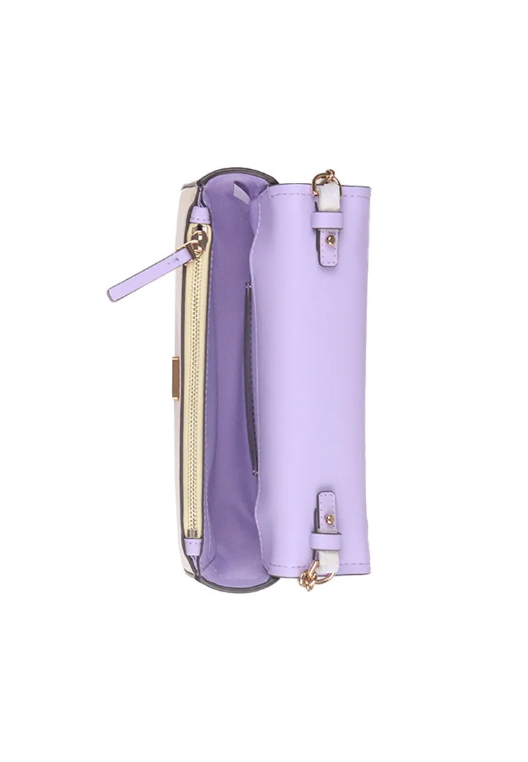 Tory Burch Emerson Top Handle Crossbody Bag Dip Dye In Sweet Corn/Lavender 160796