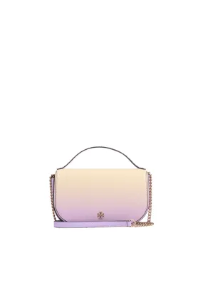 Tory Burch Emerson Top Handle Crossbody Bag Dip Dye In Sweet Corn/Lavender 160796