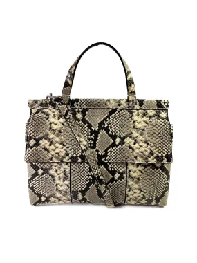 Tory Burch snake print T satchel