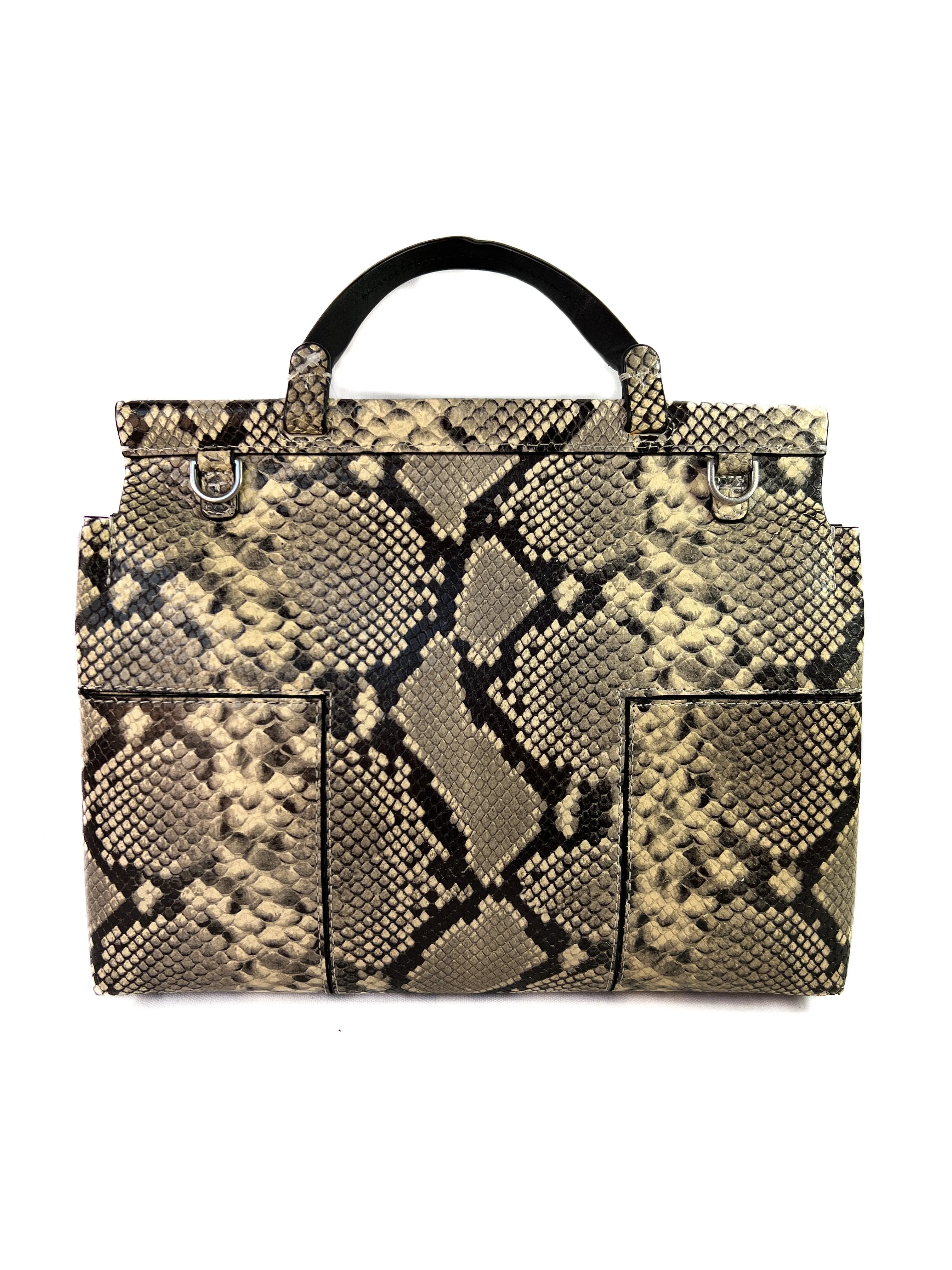 Tory Burch snake print T satchel