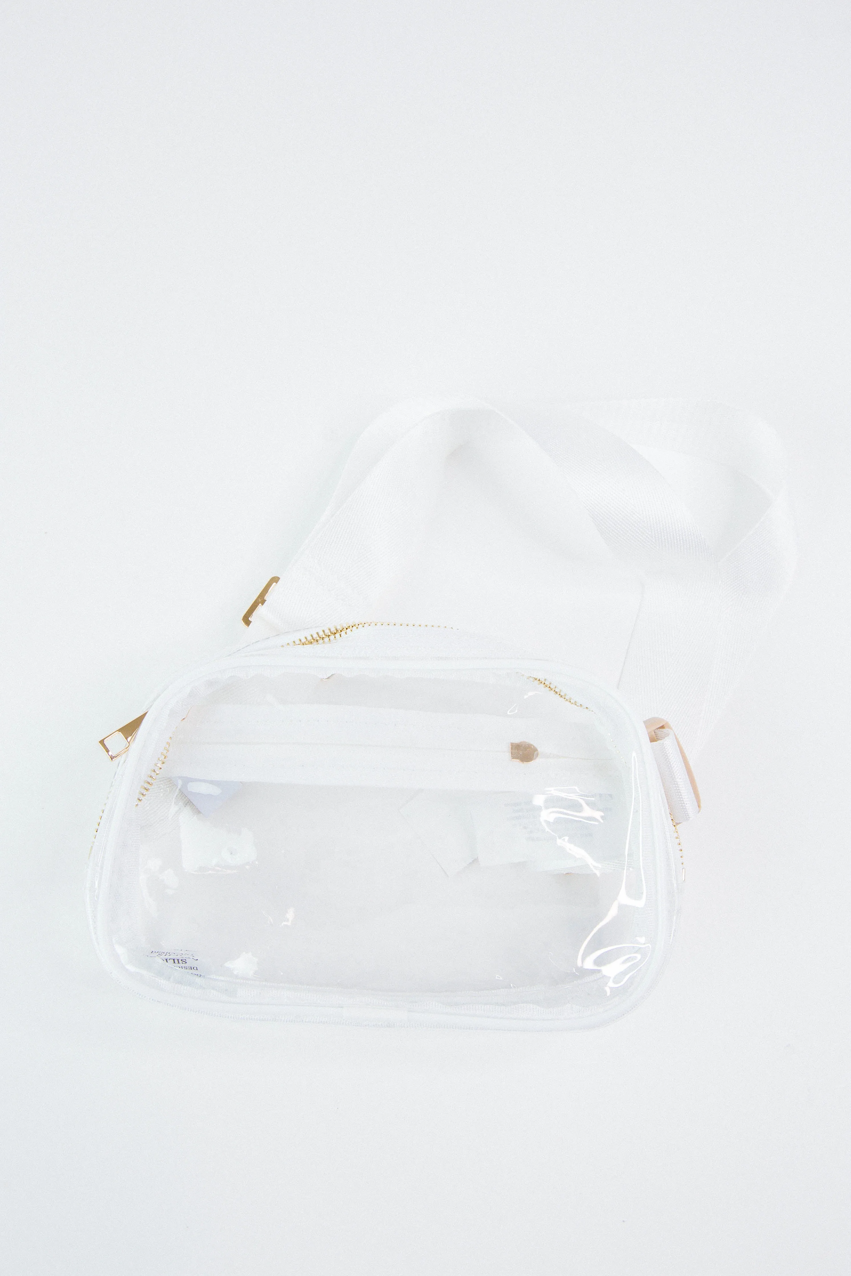 Trendsetter Clear Fanny Pack, White