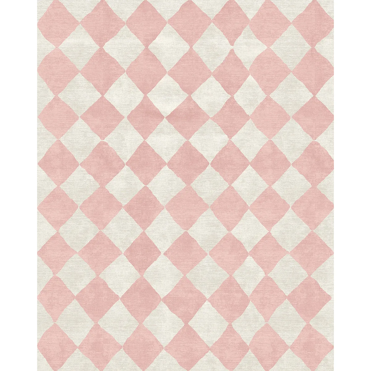 Trestres Checkered Malibu Pink & Ivory Rug