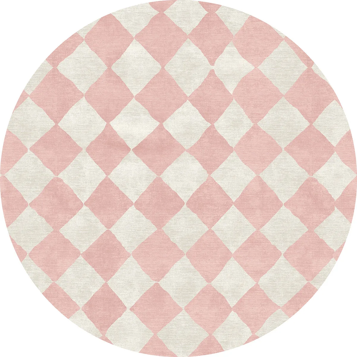 Trestres Checkered Malibu Pink & Ivory Rug