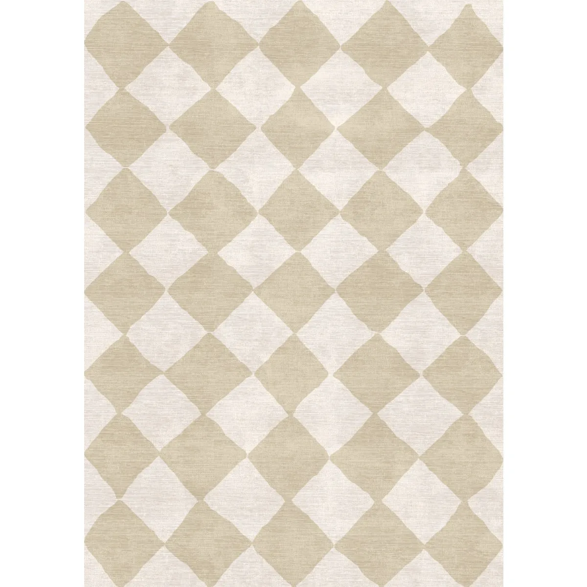 Trestres Checkered Natural & Ivory Rug