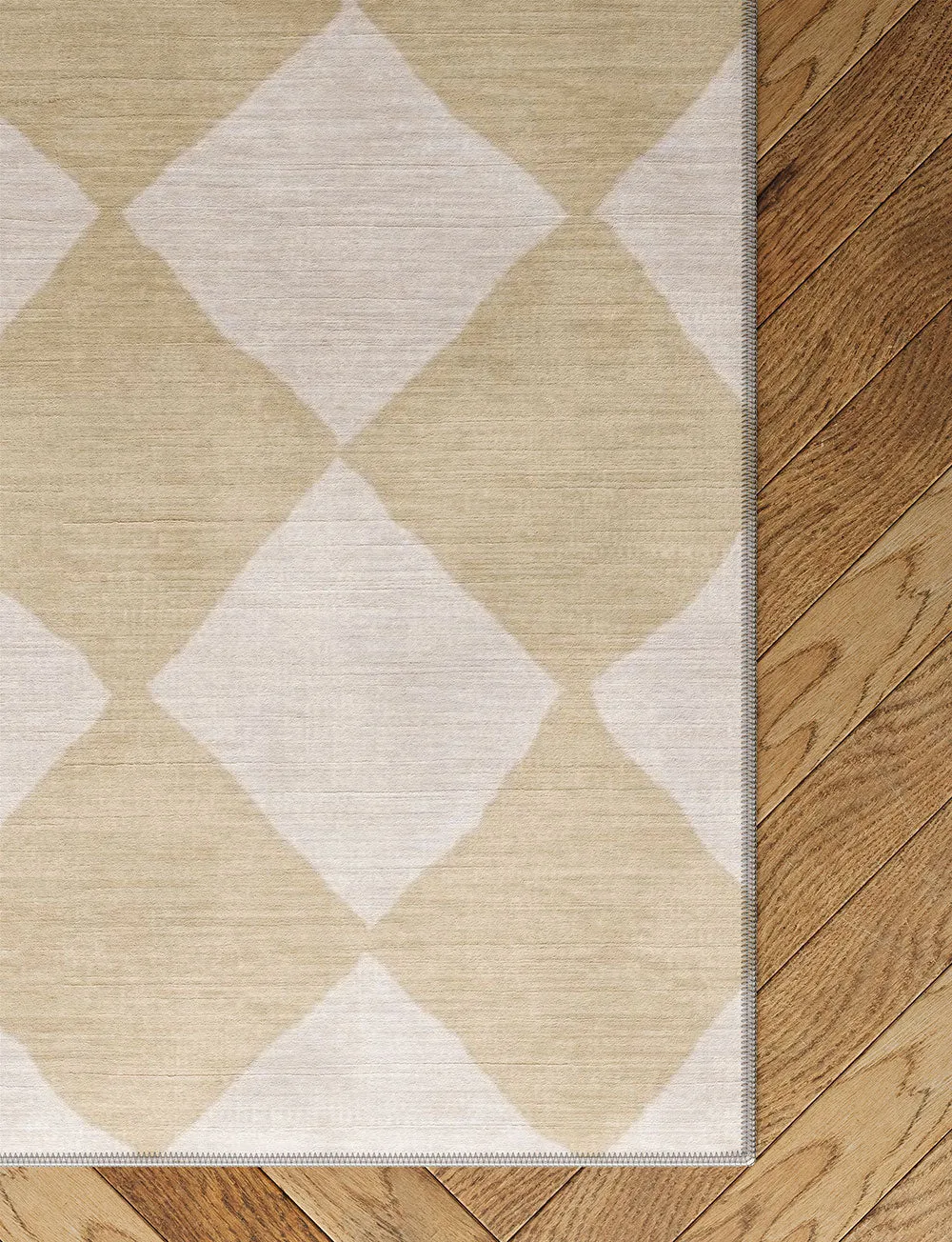 Trestres Checkered Natural & Ivory Rug