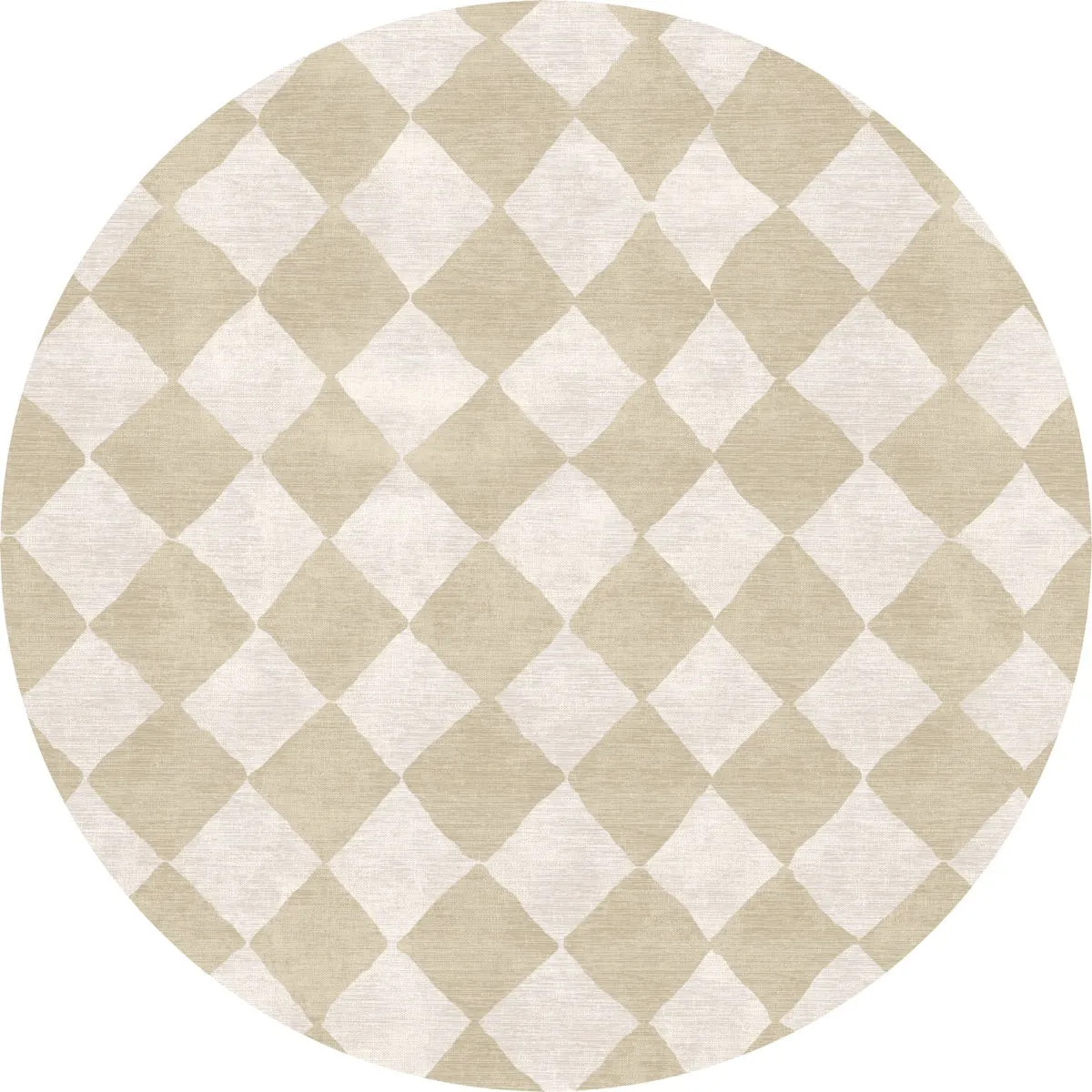 Trestres Checkered Natural & Ivory Rug