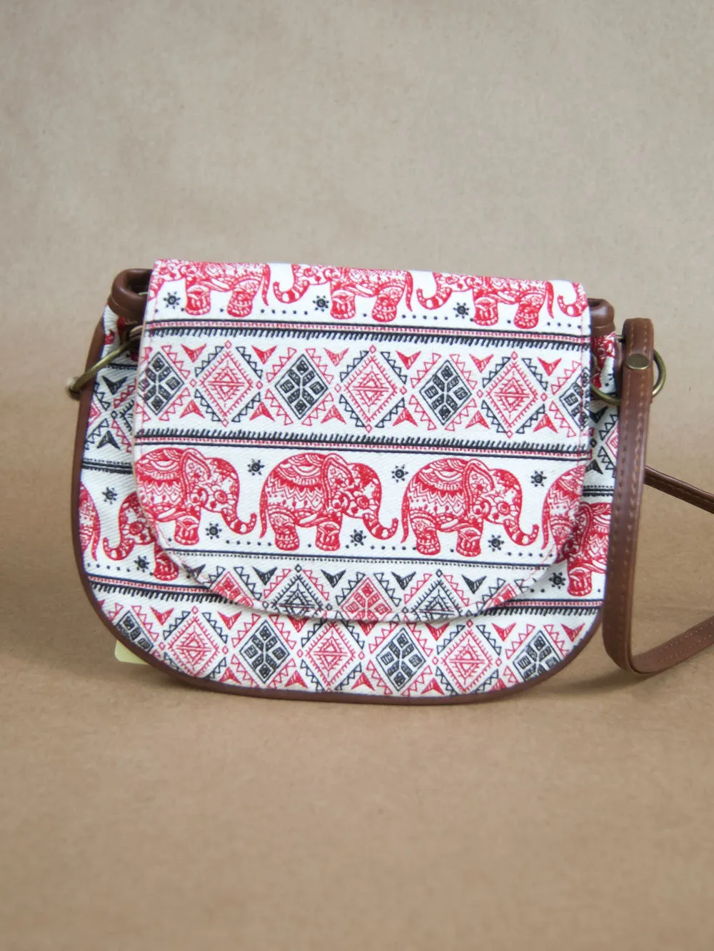 Tribal Canvas Side Bag