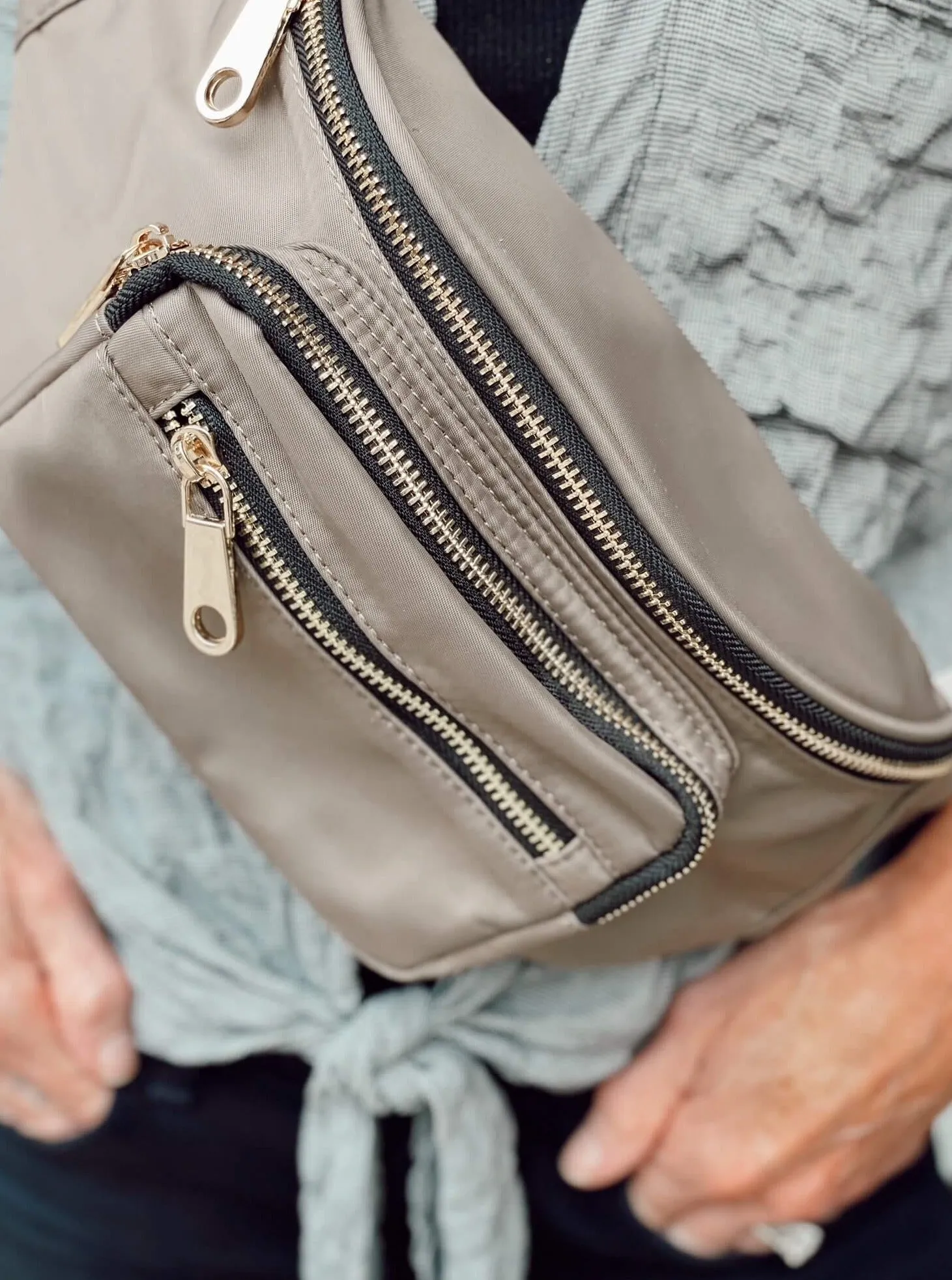 Triple Pocket Sling Bag