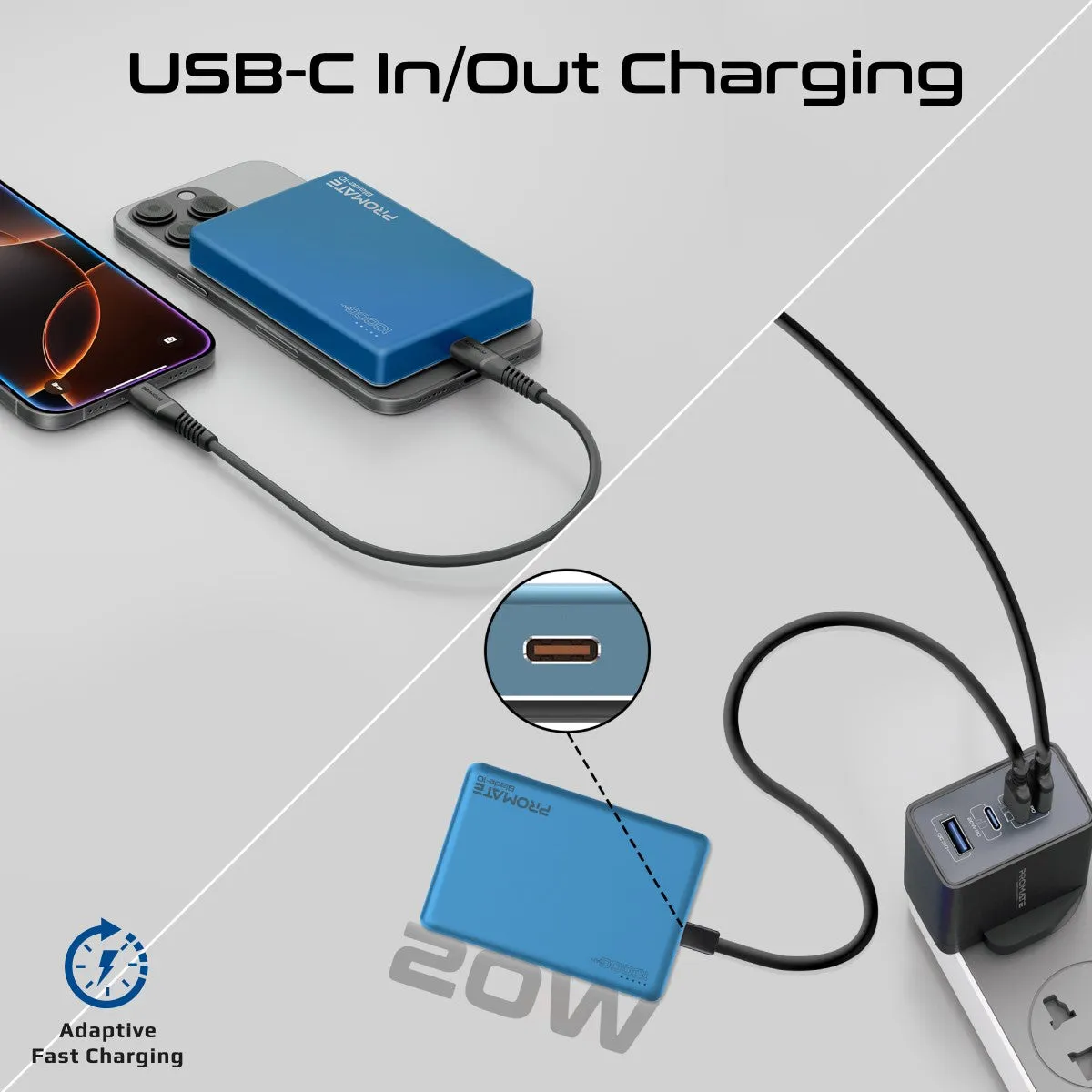 Ultra-Compact Aluminum Crafted MagSafe Compatible Wireless Charging PowerBank