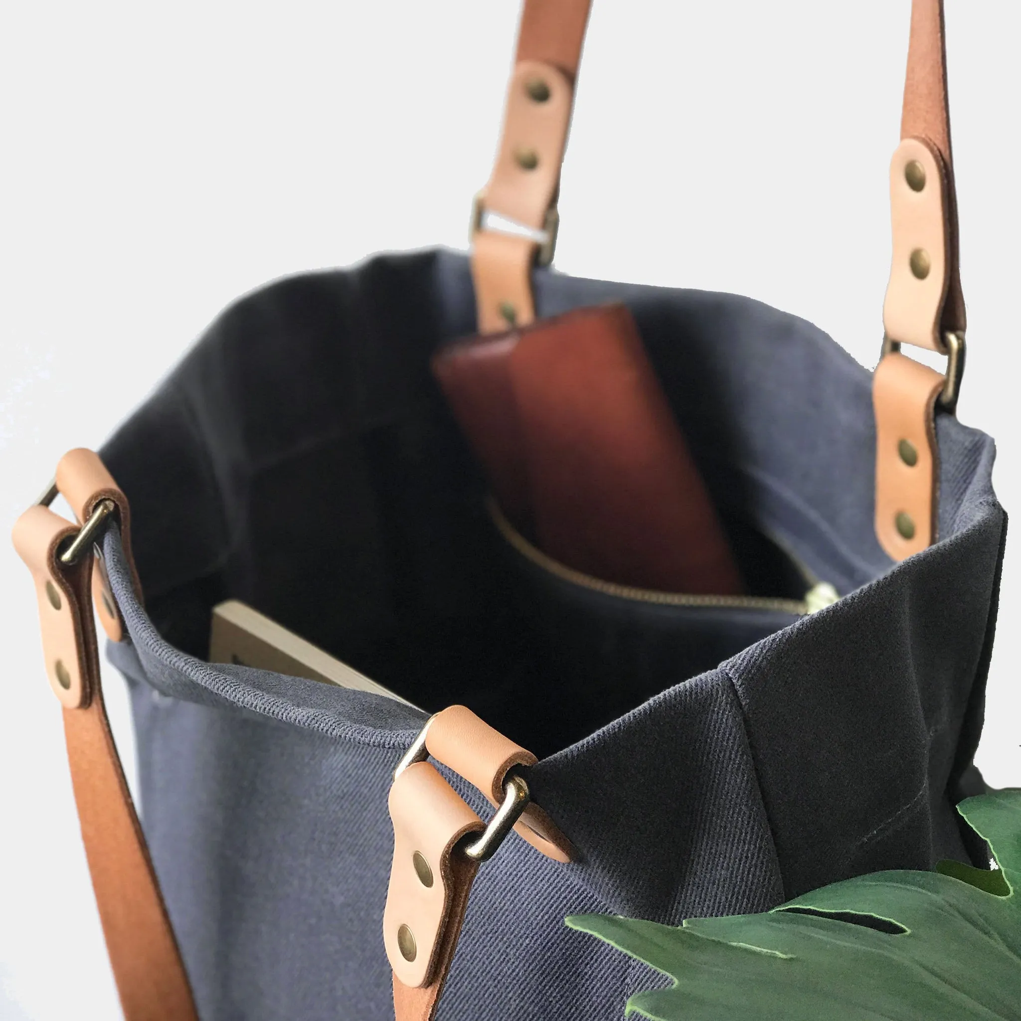 Utility Waxed Canvas Tote Bag