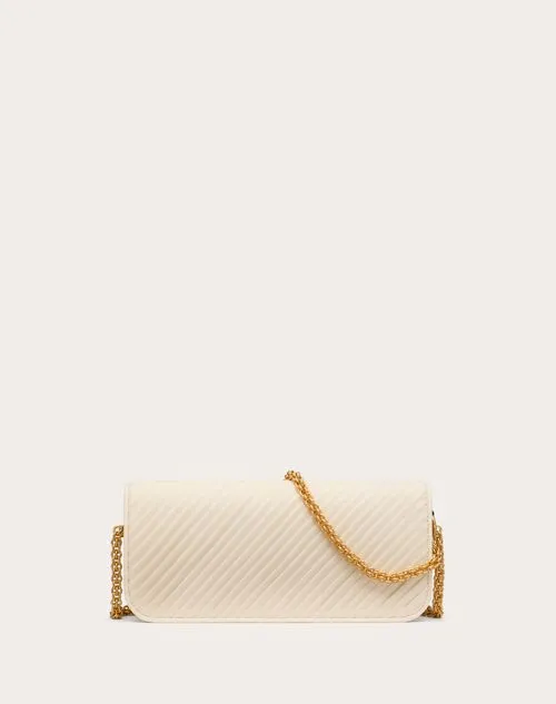 Valentino Garavani Locò Shoulder Bag In Pleated Nappa