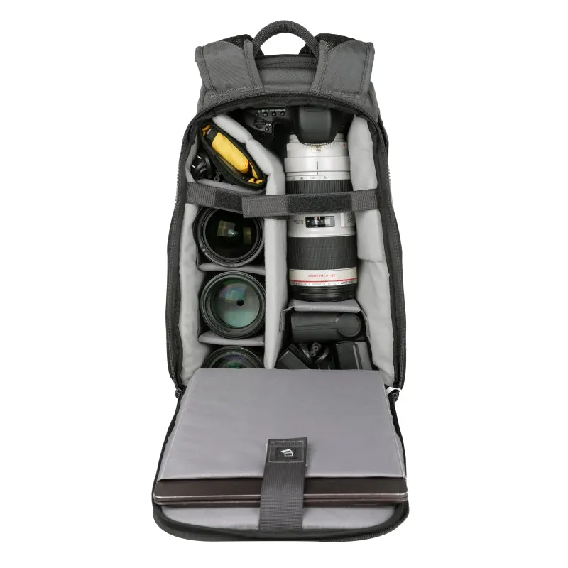 VEO Adaptor R44 Gray Camera Backpack w/ USB Port - Rear Access