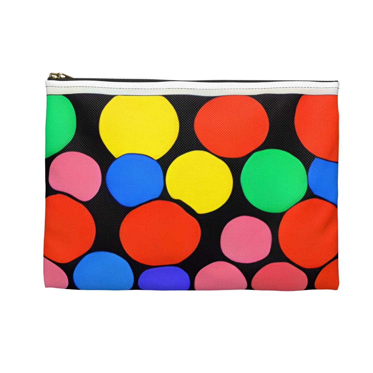 Vibrant Polka Dot Makeup Pouch: Organize with Style!