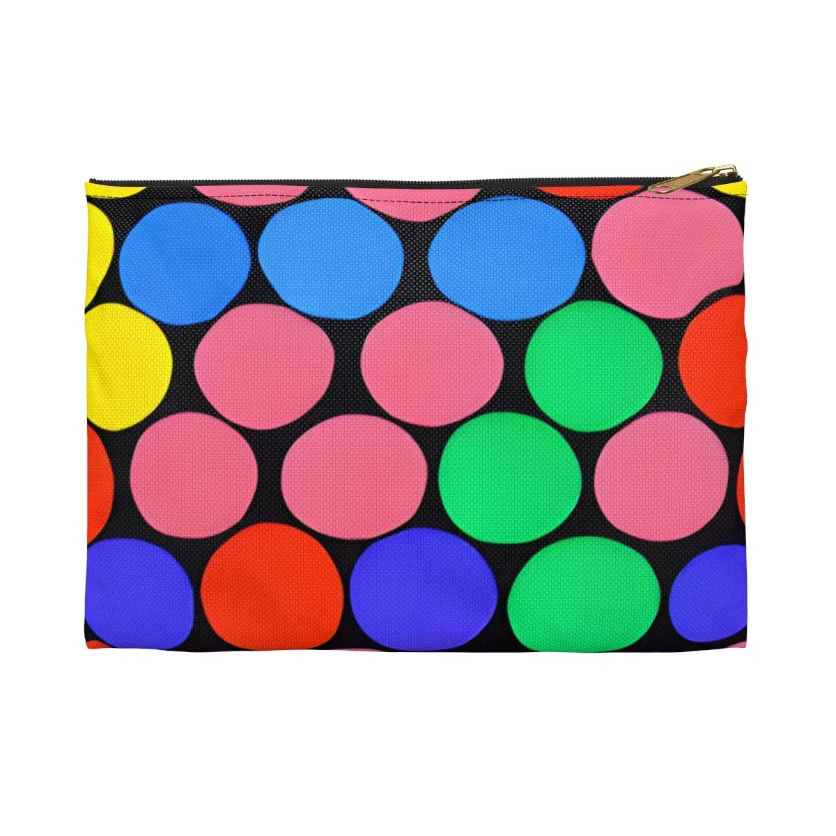 Vibrant Polka Dot Makeup Pouch: Organize with Style!