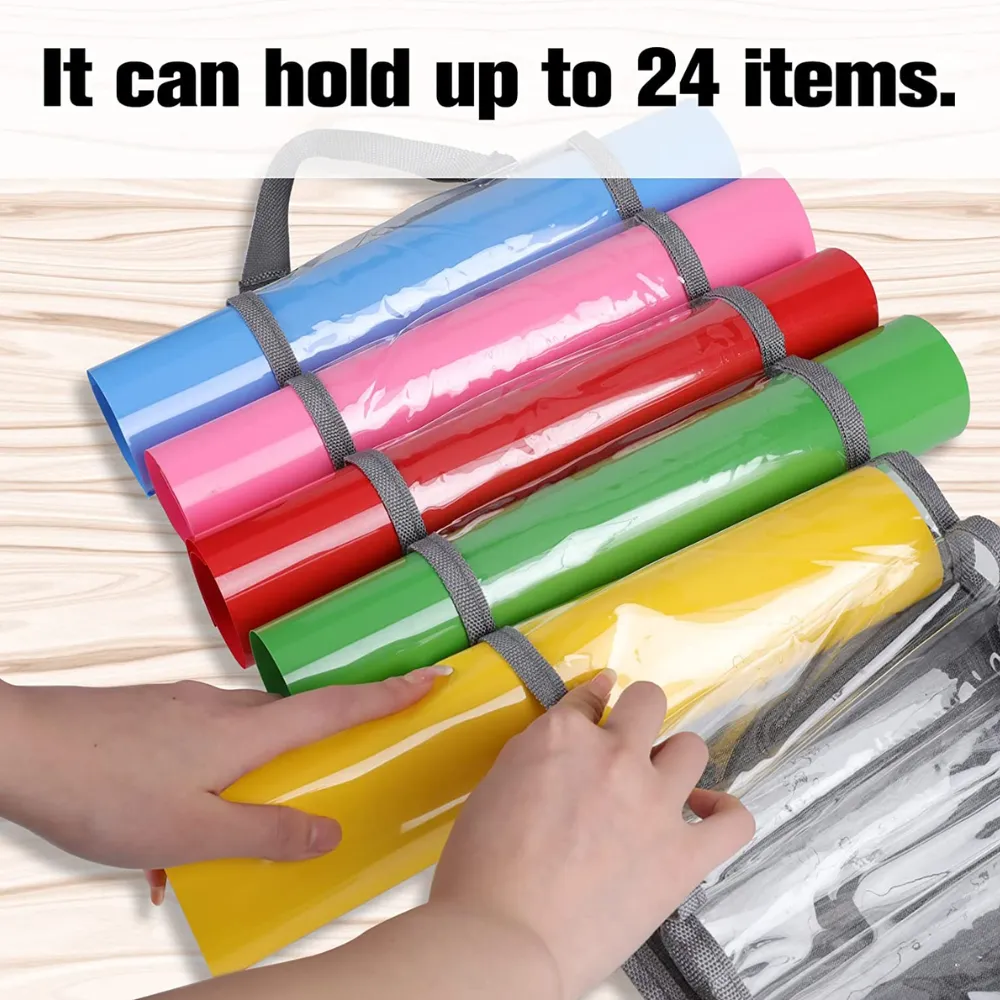 Vinyl Hanging Organizer Storage Roll Holder