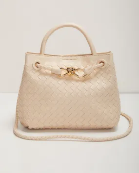 Vita Woven Bow Detail Crossbody Bag