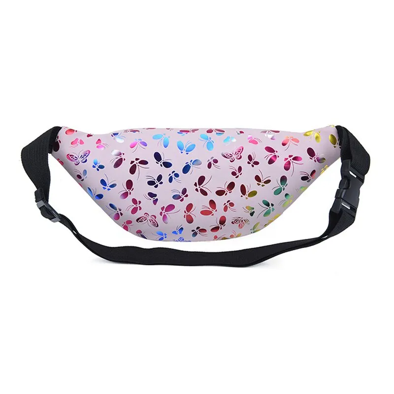 Waist Bag Banana Fanny Pack Waistbag Holographic Bum Zip Hip Pouch Women Belt Bags Travel Daypack Beach Money Phone Holder