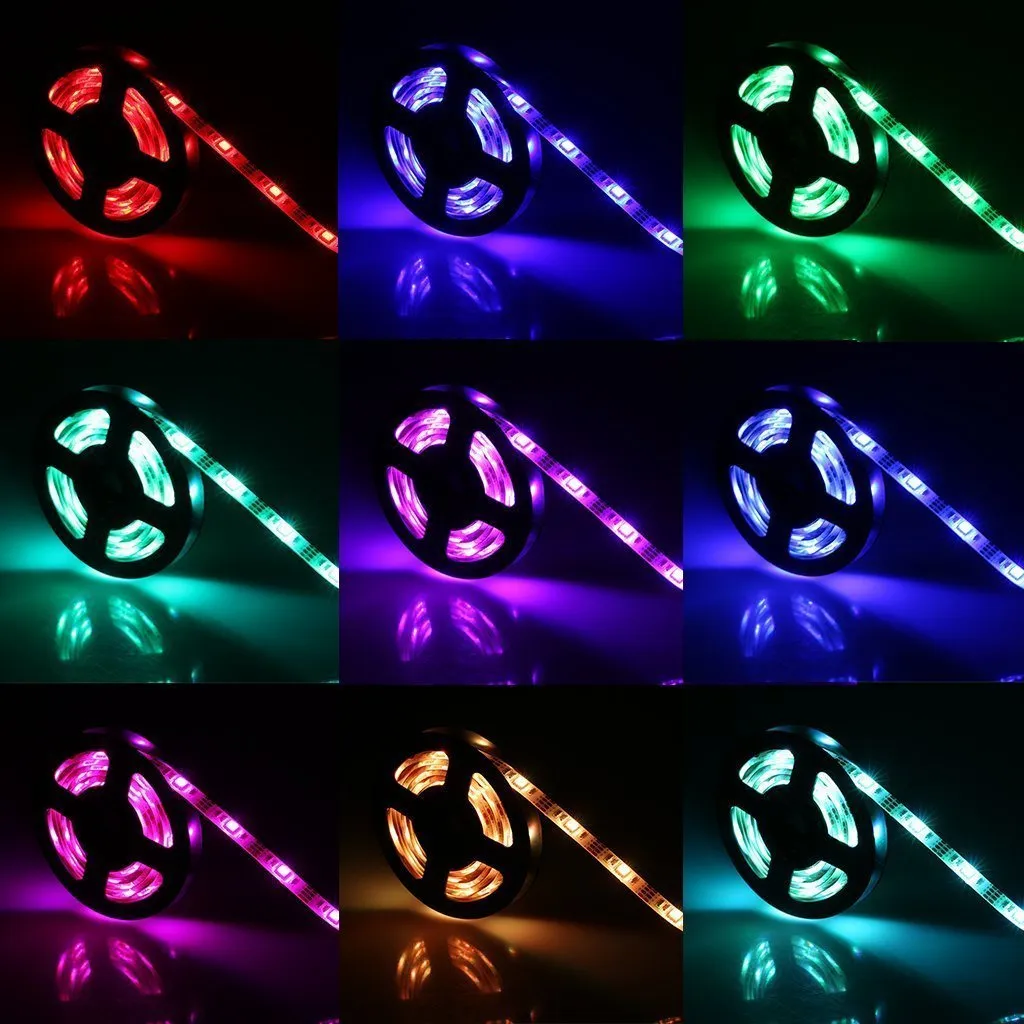 Waterproof IP65 RGB Colour Changing Strip Light - Low Voltage