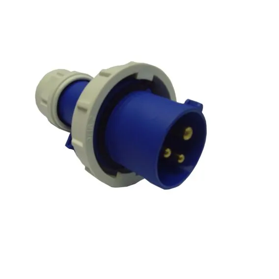 Waveline Waterproof Site Plug 16A 220-250VAC 2P E IP67 Blue