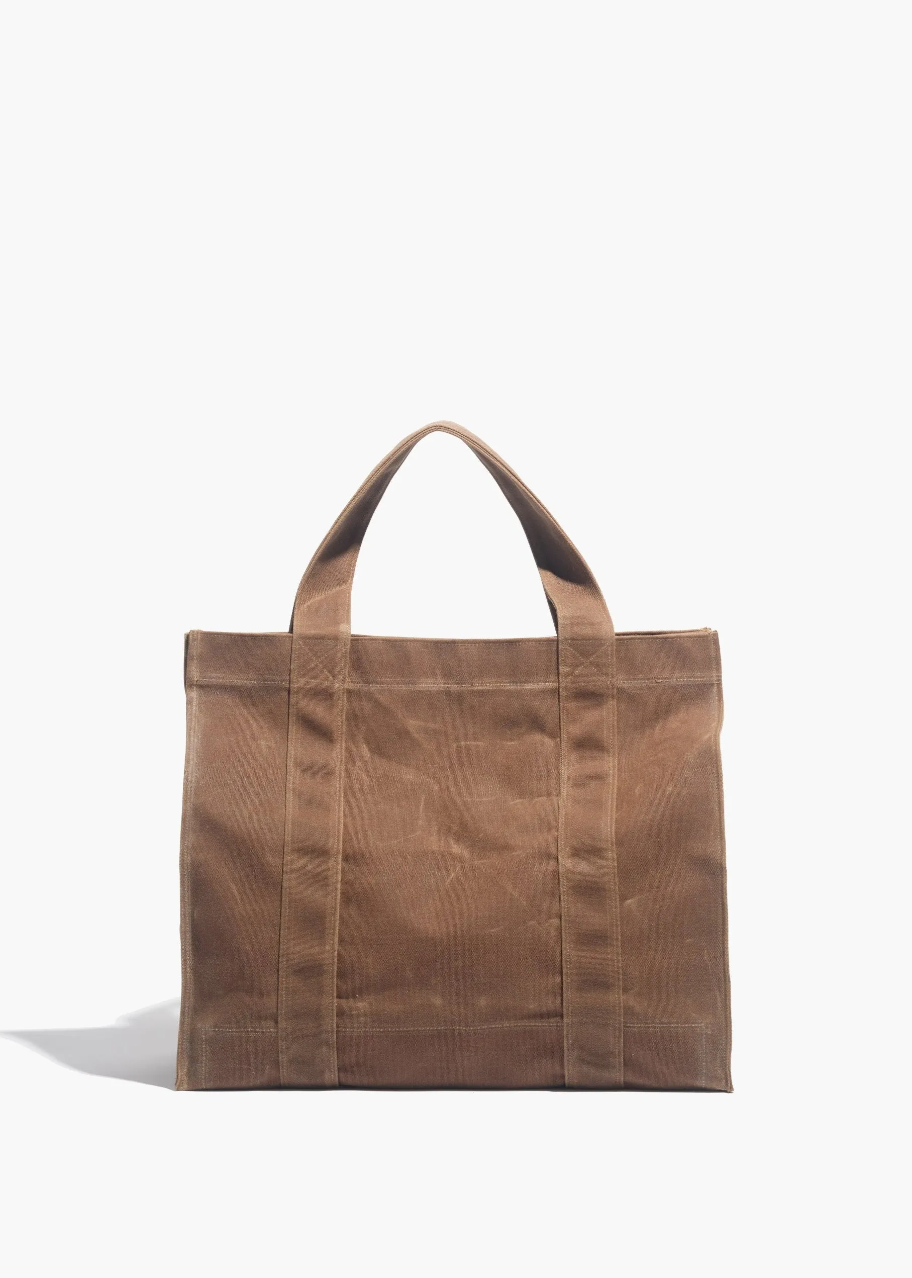 Waxed Canvas Tote | Brush Brown