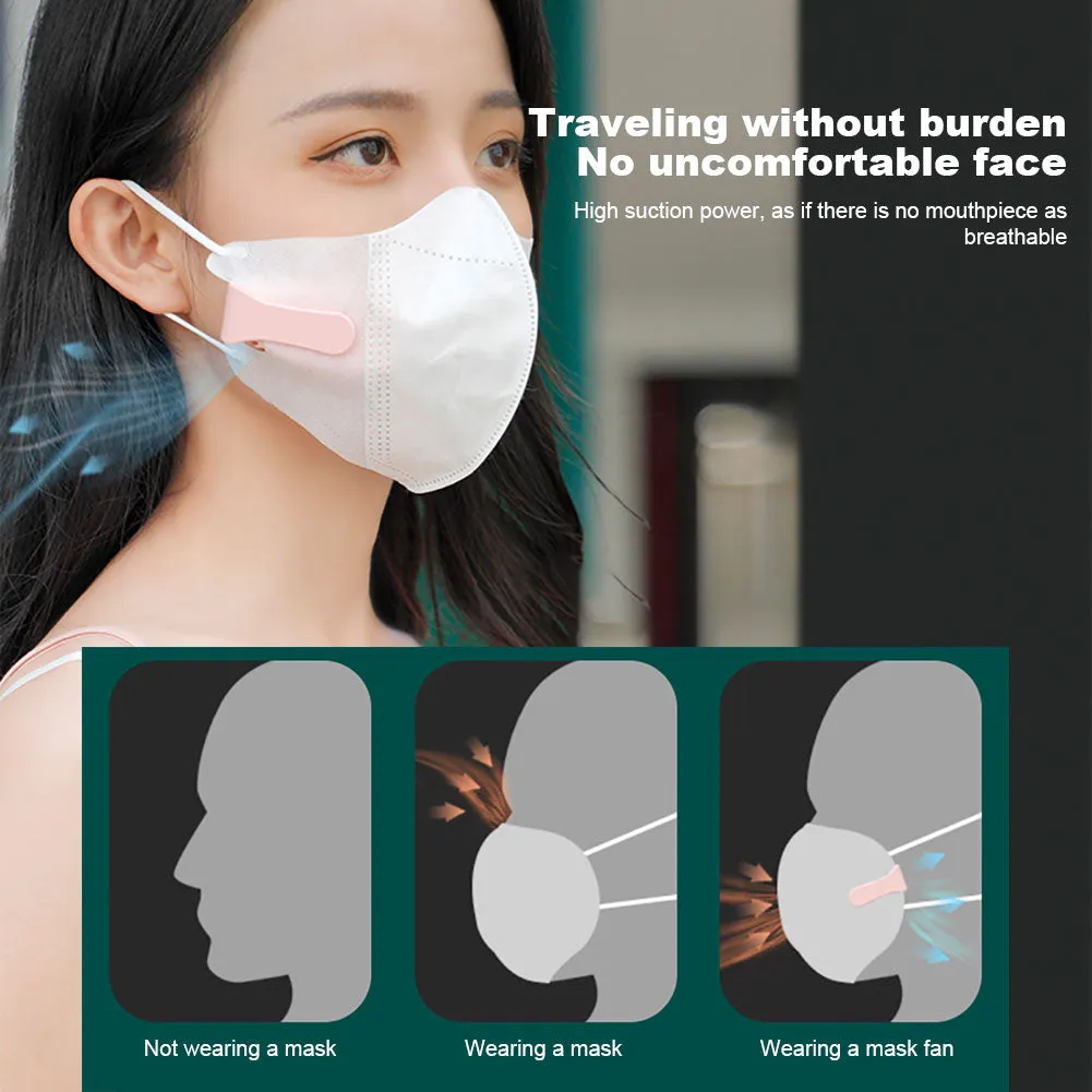 Wearable Clip-On Face Mask Fan