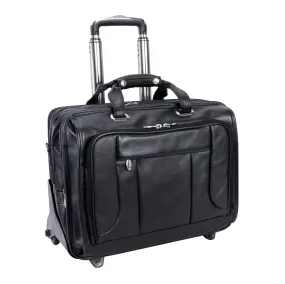 WEST TOWN | 17” Leather Detachable-Wheeled Laptop Case