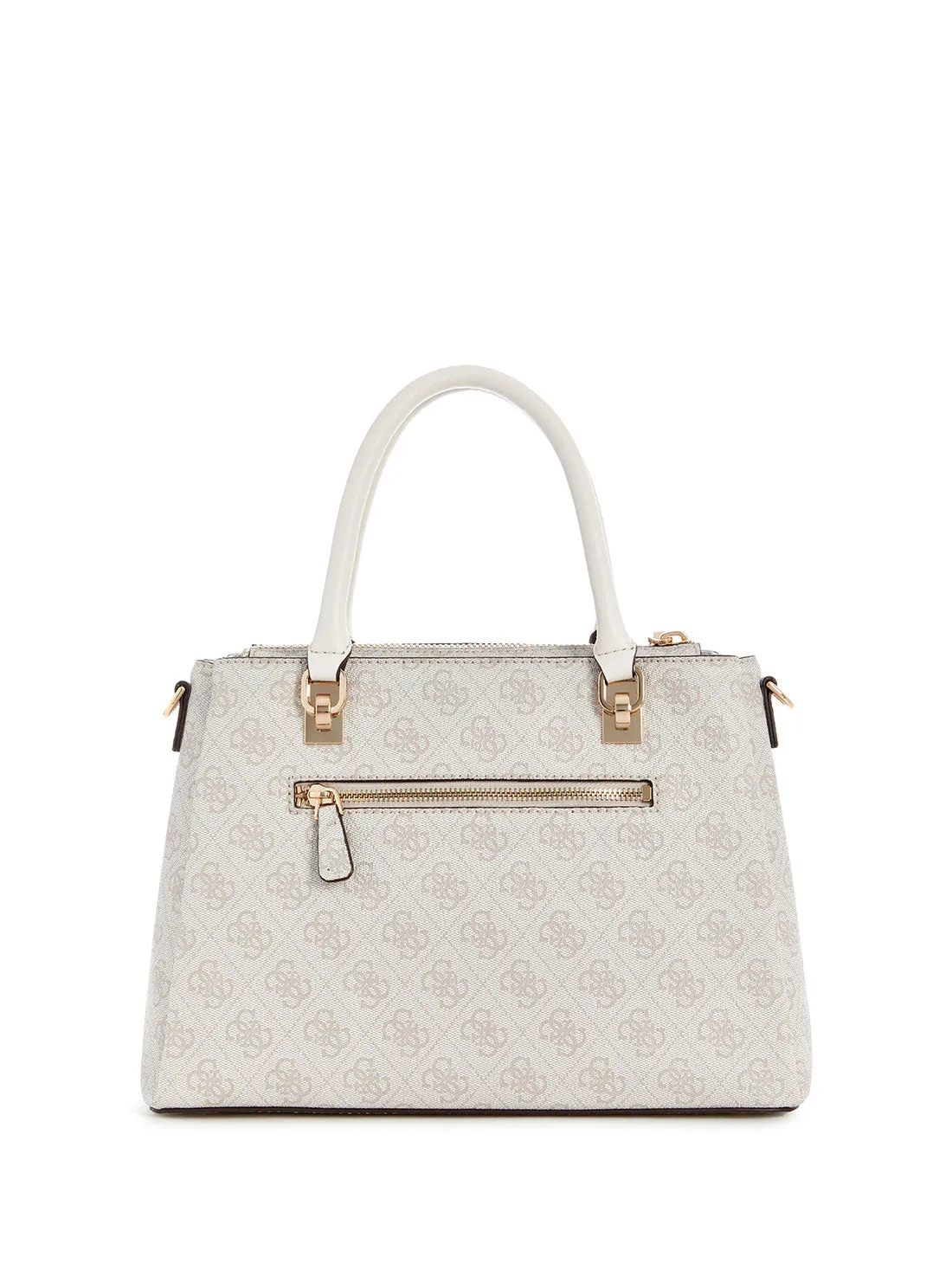 White Logo Cristiana Satchel Bag